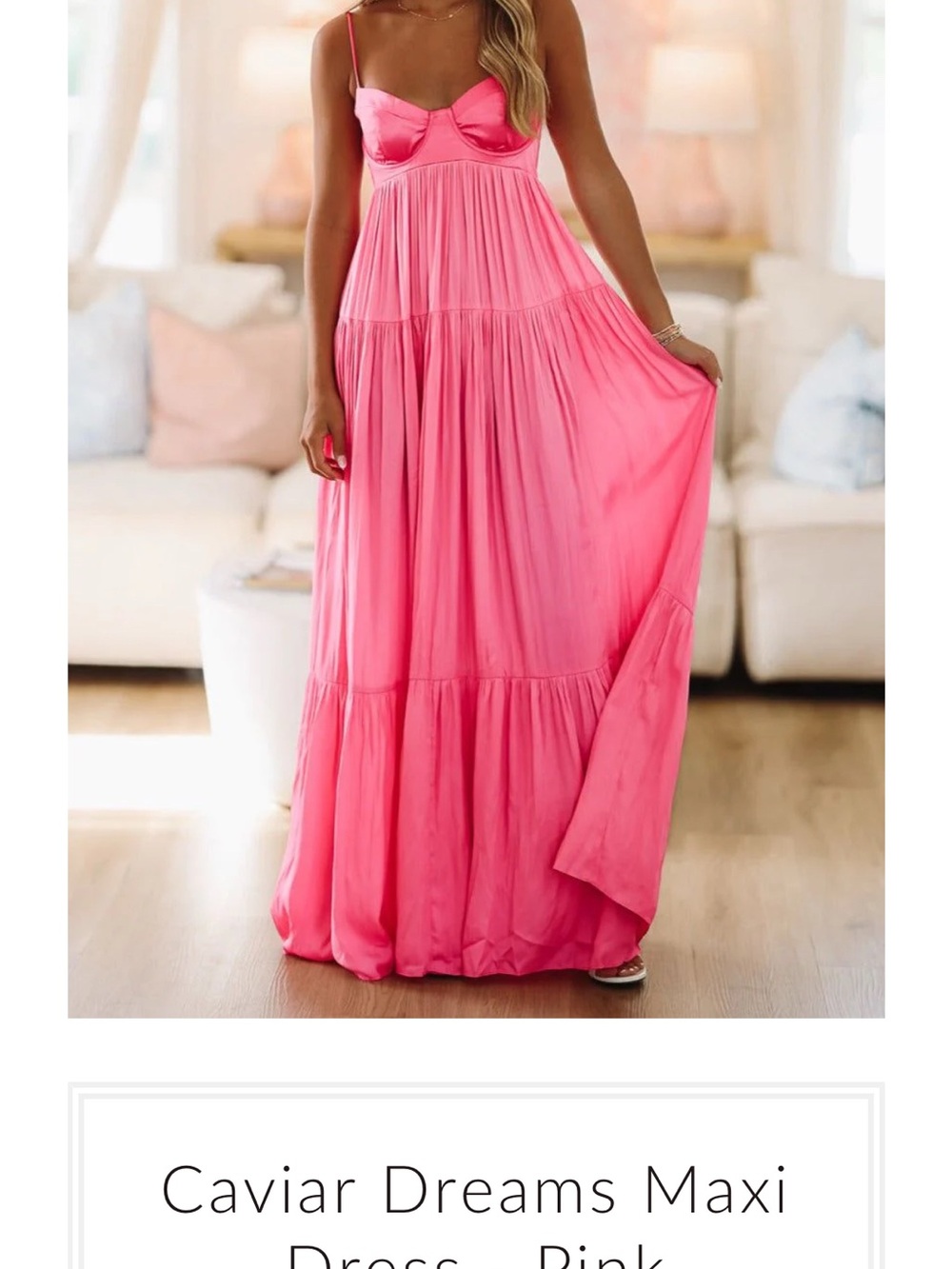 Hazel & Olive Pink Maxi Dress